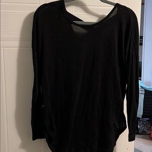Black Cross back sweater